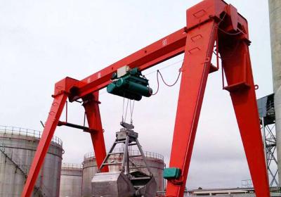 China MZ 5-10 ton Double Beam Gantry Grab Crane for sale