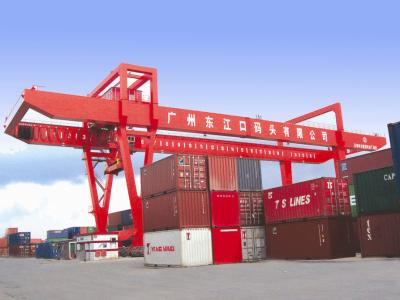 China 45ton Capacity Double Girder Rail Mounted Container gantry Crane for sale