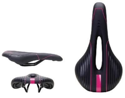 China Chaunts Road Bike Saddle PU Foam Single Comfortable Hollow Hollow Bicycle Seat for sale