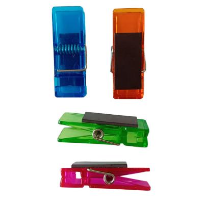 China Home/office magnetic plastic clips clip wholesale magnetic plastic clip memo note clip for whiteboard for sale