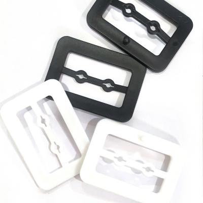 China For Sandals 40mm Plastic Buckle Rectangle Ring Slider Loop Belt Keeper Adjustable Bar Slider Strap For Shoe Bag Decoration quantity for sale