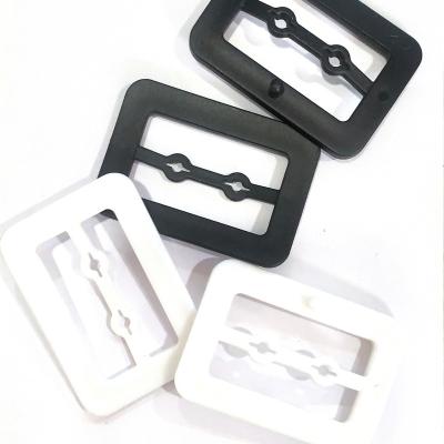 China For Sandals 44mm Plastic Buckle Rectangle Ring Slider Loop Belt Keeper Adjustable Bar Slider Strap For Shoe Bag Decoration quantity for sale