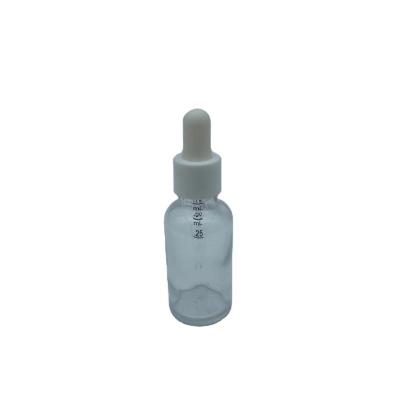 China Personal Skin Care Packaging SKII Shape Essence Gel Bottle Small Glas Bottle 40ml With Rubber Dropper for sale