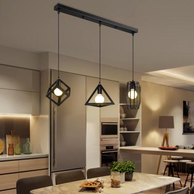 China Modern Iron Material Retro Pendant Lights Low Loft E27 Lamps Modern Office Indoor Lighting Ceiling Light Industrial Hanging Chandelier for sale