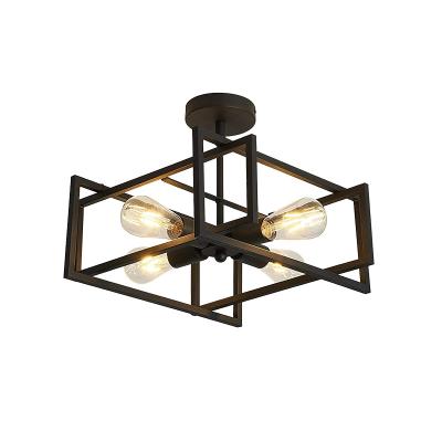 China Vintage Modern American Pendant Lights Decor Farmhouse Branch Black Chandelier Ceiling Lamp For Kids Bedroom Dining Room for sale