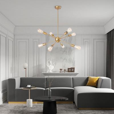 China Northern Europe Modern Design Chandelier Gold Led Light for sale