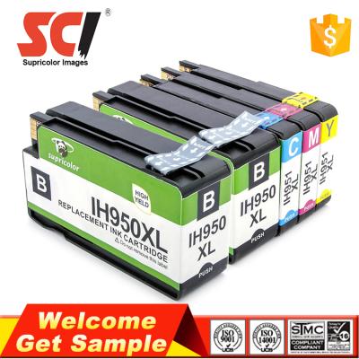 China COMPATIBLE Supricolor c m y K compatible inkjet cartridge 950 for HP 907 offcejet pro 8100 for sale