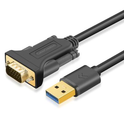 China COMPUTER USB 3.0 to VGA Adapter Cable USB to VGA Converter Cable 1080P Black 60Hz DB15 VGA @ for sale