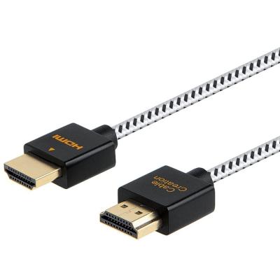 China Projector CableCreation HDMI 2.0 Cable 3D 4K UHD 18Gbps Ultra Thin High Speed ​​HDMI Gold HDMI Cable 10ft for sale