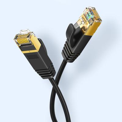 China Pure Copper CAT8 S/FTP 40Gbps 2000MHz Ultra Thin Patch Lan Network Cable Double Shielded Cat8 Ethernet Cable for sale