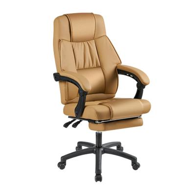 China 2021 Products Office Chair Adjustable Top Leather Swivel Ergonomic Office Chair Office Furniture (Height) for sale