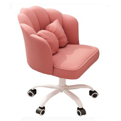 China Small Sofa Room Chairs Pink Leisure Pulley Living (Height) Modern Fabric Adjustable for sale