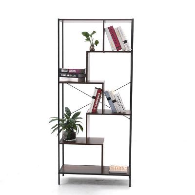 China Wood Style Convertible Industrial Ultra-wide Bookcase Modern Book Shelves for Library for sale