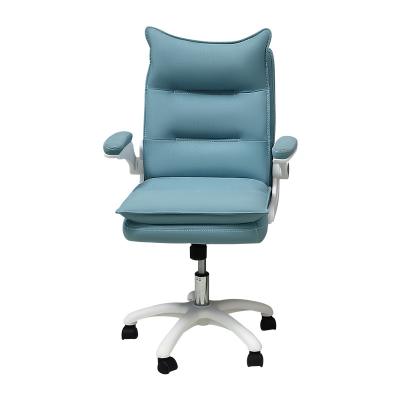 China Comfortable Extended Office Swivel Chair Lunch Break Home Seat (Height) Study Room Computer Chair Fabric Chair Adjustable Boss Chair for sale