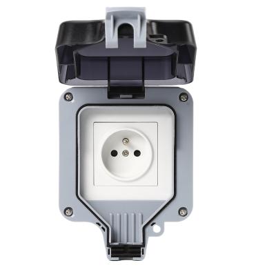 China Industrial French Type Outdoor Waterproof Garden Water Switch Socket Electrical Outlet Box Waterproof MP21-F for sale