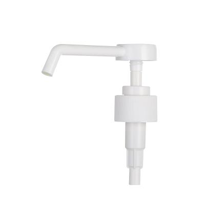 China Non Spill 28/410 Hand Long Nozzle White Ribbed Mist Sprayer Lotion Pump For Bottles for sale