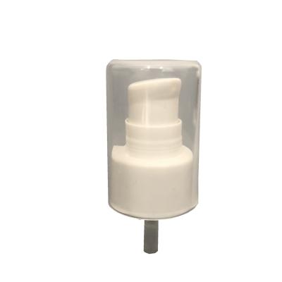 China Non Spill PP Plastic Treatment Pump 24/410 Spring Inside Cream Pump With Full Finished Cap for sale