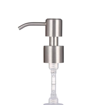 China Non Spill Hotel Kitchen Bathroom Stainless Steel High Pressure Lotion Pump 24/400 28/410 For Hand Washing for sale