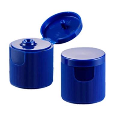 China Non Spill Plastic Ribbed&Smooth Plastic Flip Top Cap Screw Cap For Bottles for sale