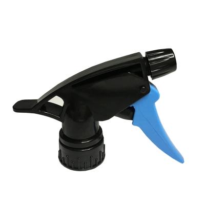 China Non Spill 28/410 28/400 Black Plastic Trigger Sprayer Cleaner Spray Head for sale