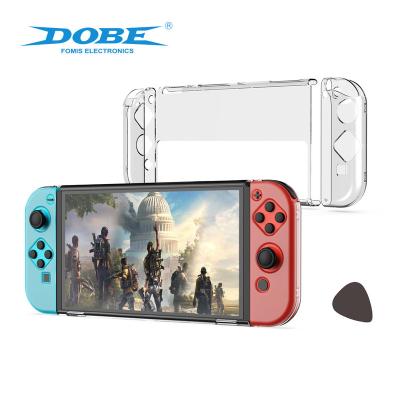 China Newest Fashinable Nice Texture Right PC Game Case Tpu Controllers Transparent Left Console Protective Case Set For Switch Oled for sale