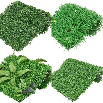 China New Design VFL-012 Plastic Customized Artificial Green Plant Wall Plant Green Grass Wall For Party Decoration Home Flowers for sale