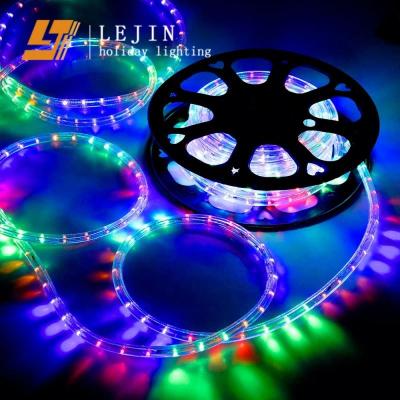 China Eco-friendly Flexible Waterproof IP65 66V 20leds Smart Color Changing Led RGB Rope Light for sale