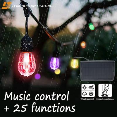 China Solar Patio Lights Garden Outdoor Decoration Festoon Solar Powered Patio String Lights for Patio for sale