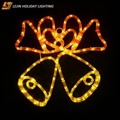 China Colorful Holiday Decoration Bell 105leds 2d Christmas Pattern Patchable Light for sale