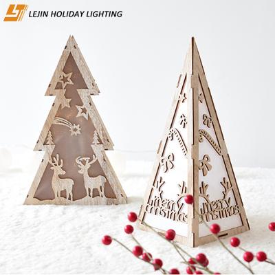 China Photo Frame 3D Shadow Box Picture Photo Frame Wood Led Christmas Light for sale