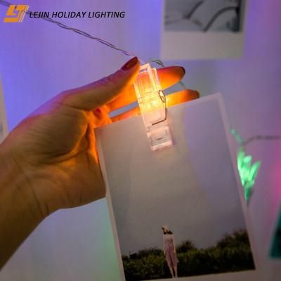 China Led Photo Clip String Lights LED Waterproof USB AA Battery PoweredGarland Card Photo Clip Led String Lightwith Photo Clip for sale