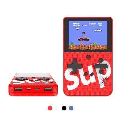 China retro mini sip handheld game console light color soft 500 screen in 1 classic game console 8000 mAh mobile power two in one - for sale