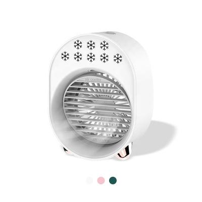 China 2021 Hotel A208 Hot Sale Colorful Air Cooler Night Light Household Mini Air Conditioner Small Desktop Humidifier USB Water Cooling Fan for sale