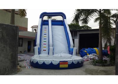 Chine glissière d'eau gonflable géante bleue de Commercia de terrain de jeu d'adultes et d'enfants de PVC de 0.55mm pour la partie à vendre