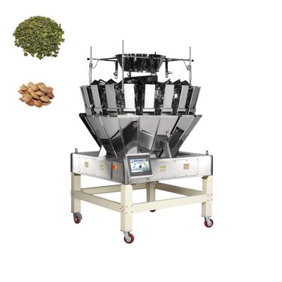 China Automatic Food Weighing Machine Photo Chips Stick Coffee Bean Small Business Multihead Weigher for sale