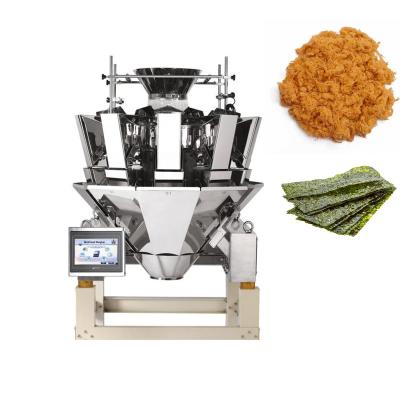 China Unqualified Product Take Off 2021 Hot Sale Nori Weighing 300g 500g Multihead Meat Silk Weigher Dry Packaging Machine for sale