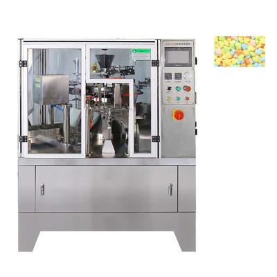 China Easy To Operate Factory Price Automatic Candy Zipper Bag Rotary Packing Machine for sale