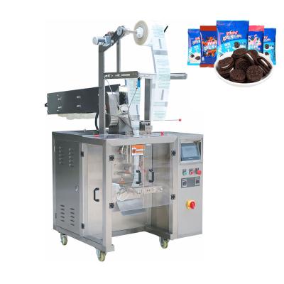 China Small Pouch Chemical Small Packaging Machine All-automatic Four-sides Sealing Bag Packing For Cookies Candy for sale