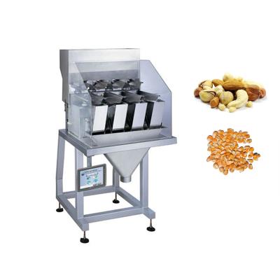 China Semi-automatic Linear Food Granule Weigher Maker 4 Head Linear Weigher Bag Packing Machine for sale