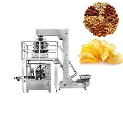 China High Precision Factory Price Automatic Flat Pouch Weighing Comic Nuts Chips Rotary Packing Machine for sale