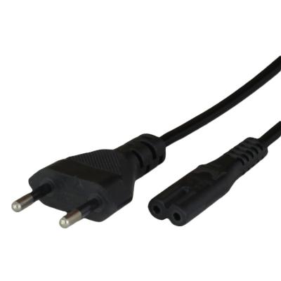 China Home Appliance European Standard H03VVH2-F 2x0.75mm2 C7 Flexible Power Cord for sale