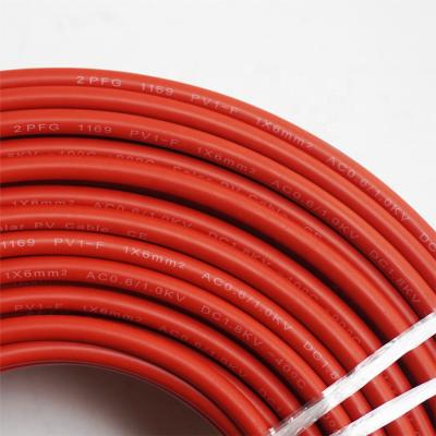 China High Quality Solar Wire 4mm 6mm PV Custom Copper Wire 4mm2 PV Power Plant With Copper Wire for sale