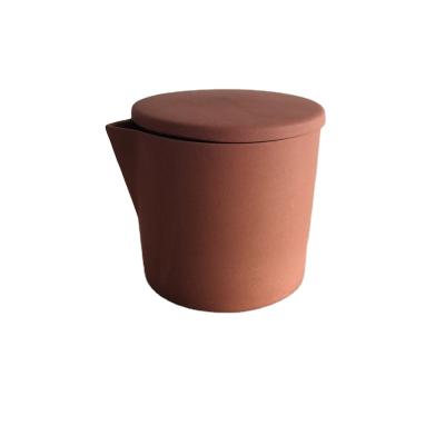 China Modern Terracotta Candle Jar For Massage Wax Candle Container With Spout for sale