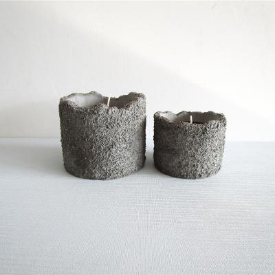 China Handmade cement pot concrete pot for candle for sale