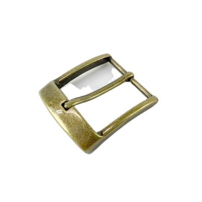 China Belt Buckle Mens 35mm Buckle With Old Brass Finish With Buckle Pin for sale