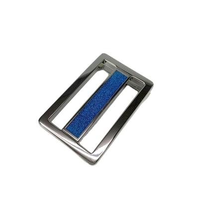 China Shiny Blue Belt Buckle Bucqle Glitter Punch Buckle Gun Belt Buckle Dish Buckles for sale