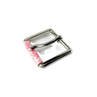 China ALLOY Shining Cherry Blossom Western Pink Color Buckle Custom Zinc Alloy Belt Buckle for sale