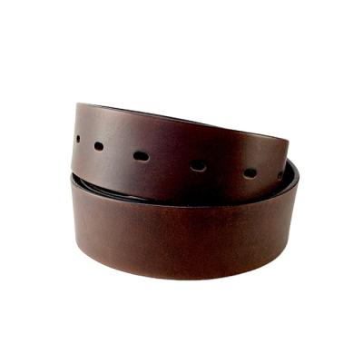 China Brown Plain 40mm Mens Genuine Leather Belts Famous Brand Genuine Leather for sale