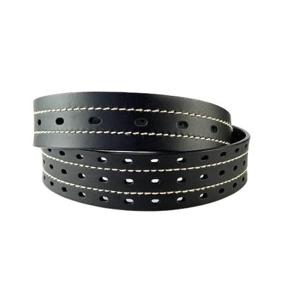 China 35mm Elegant Black Genuine Leather Belt With Genuine Ladies Belts for sale