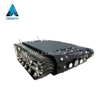 China Competition robots AVT-5T small vehicle track chassis robot platform rc robot tank rubber chassis for sale